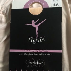 BRAND NEW pink footed ballet tights